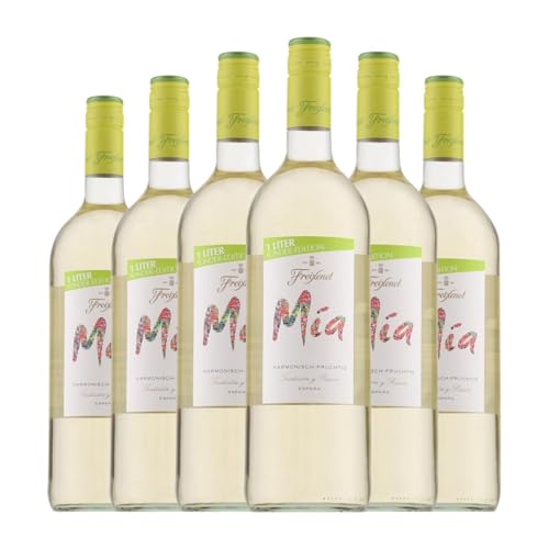 WeinFreixenetWeiss Mía Blanco Special Edition Trocken 1 L Weißwein (Karton mit 6 Flaschen von 1 L) von Grupo FreixenetCavaCava