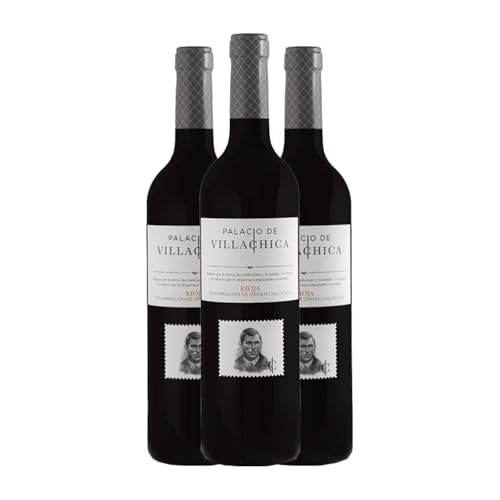 Palacio de Villachica Rioja Alterung 75 cl Rotwein (Karton mit 3 Flaschen von 75 cl) von Grupo Palacio de Villachica