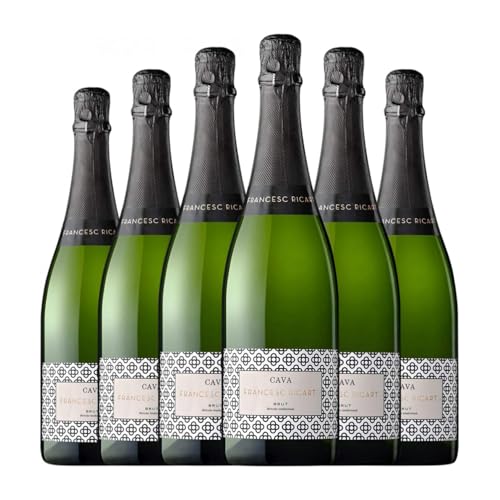 Vintae Francesc Ricart Brut Cava Reserve 75 cl Weißer Sekt (Karton mit 6 Flaschen von 75 cl) von Grupo Vintae