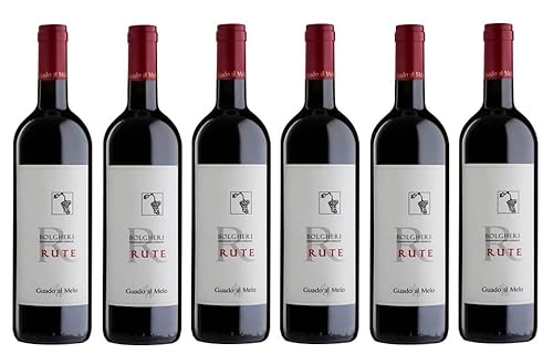 6x 0,75l - 2021er - Guado al Melo - Rute - Rosso - Bolgheri D.O.P. - Toscana - Italien - Rotwein trocken von Guado al Melo