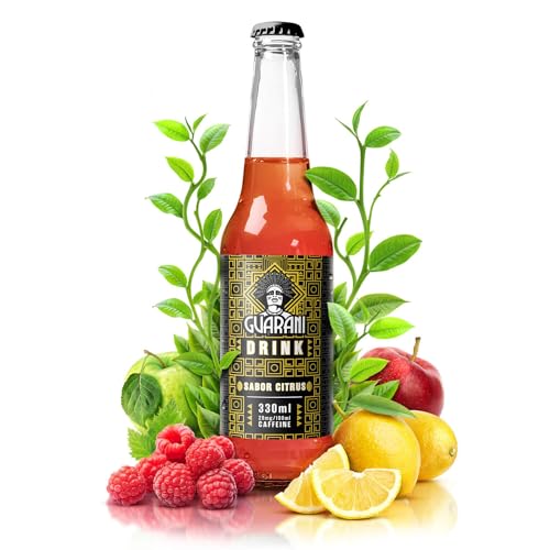 Guarani Sabor Citrus 330ml | Fruit Drink Guarani | Fruchtgetränk mit Mate Tee in Flaschen | 100% biologische Zutaten | Natürliches Koffein | Mate Tee aus Paraguay von Guarani