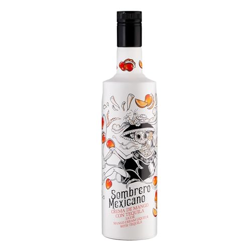 Mango-Tequila Creme Likör "Sombrero Mexicano". 0,7L, 15% vol. von Güey