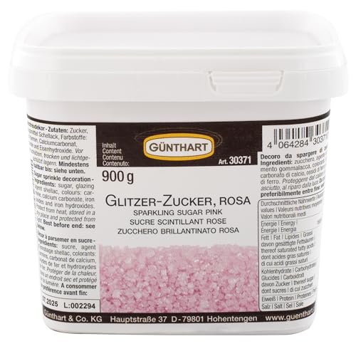 1 St. Streudekor, Glitzer-Zucker rosa 900 g von Günthart