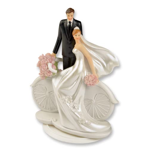 Günthart 1 Große Hochzeitspaar- Figur mit Fahrrad von Günthart