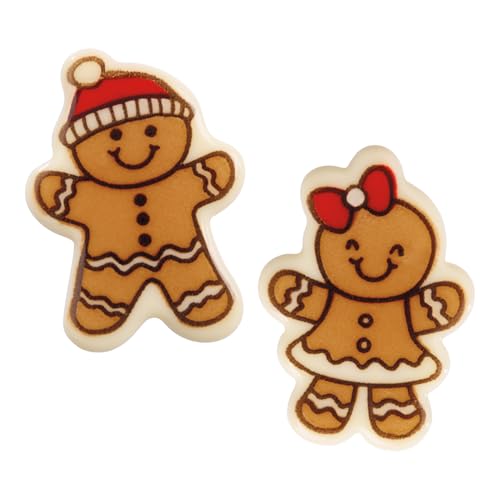 Günthart 128 Stück kleine Lebkuchenfiguren aus weißer Schokolade, zum Verschenken und Dekorieren, ideal geeignet für die Weihnachtszeit, 72er Pack (1 x 192 g) von Günthart