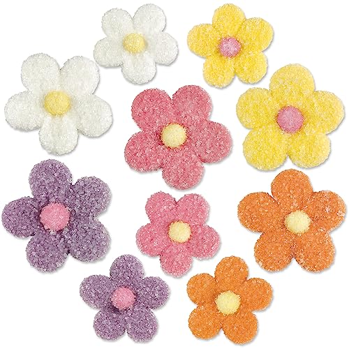 Günthart Essbare Kristallzucker Blumen, groß und klein, farbig sortiert, 1er Pack (1 x 274 g) von Günthart