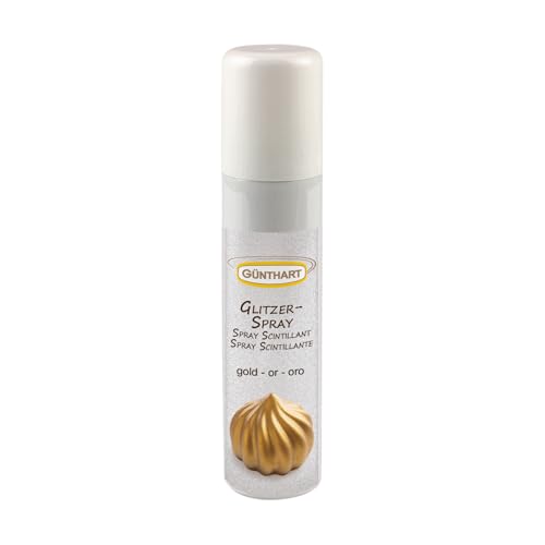 Günthart Glitzerspray, Sprühspray Gold 100 ml | 1er Pack (1 x 100 ml) von Günthart