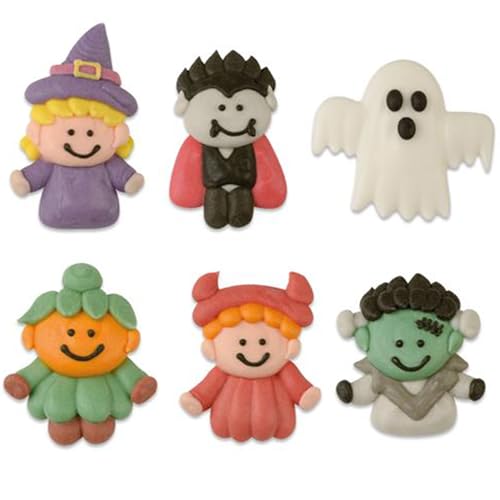 Günthart Monster Mix | Halloween Figuren | Fasching | Karneval | Tortendeko | süße Monster | lustige Monster | Zuckerfiguren | essbar | 72 Stück von Günthart