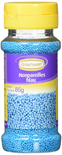 Günthart Streudekor Zucker Nonpareillies blau, 85 g von Günthart