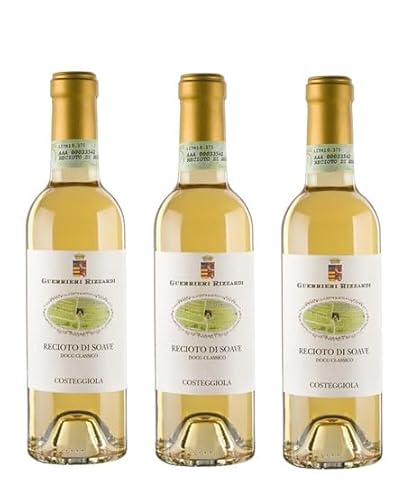 3x 0,375l - 2019er - Guerrieri Rizzardi - Costeggiola - Recioto di Soave Classico D.O.C.G. - Veneto - Italien - Weißwein süß von Guerrieri Rizzardi