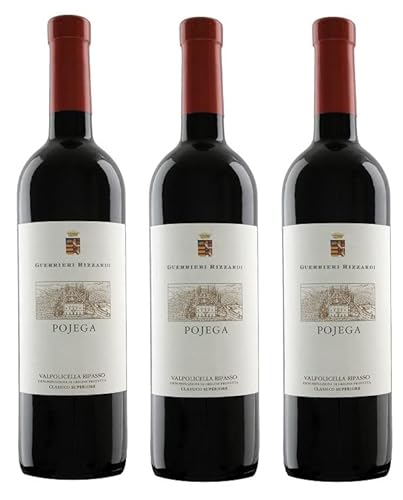 3x 1,5l - 2021er - Guerrieri Rizzardi - Pojega - Ripasso - MAGNUM - Valpolicella Classico Superiore D.O.P. - Veneto - Italien - Rotwein trocken von Guerrieri Rizzardi