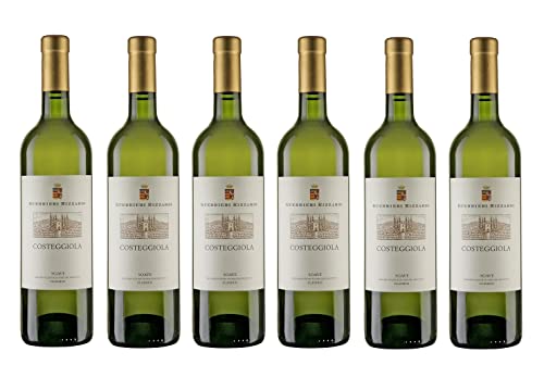 6x 0,75l - 2023er - Guerrieri Rizzardi - Costeggiola - Soave Classico D.O.P. - Veneto - Italien - Weißwein trocken von Guerrieri Rizzardi