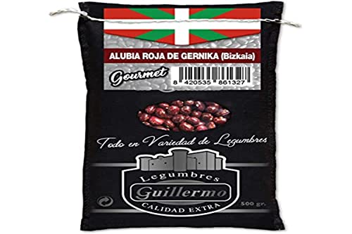 Guillermo | Kidneybohnen von Guernica (Spanien) - Sack 500g. | Gourmet | Extra Qualität | Hoher Gehalt an pflanzlichem Eiweiß | Er zeichnet sich durch seinen milden Geschmack aus von Guillermo