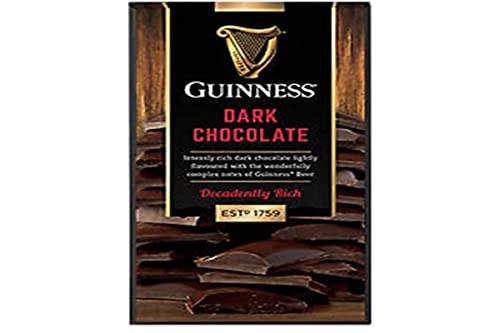 Guinness Luxury Dark Chocolate Solid Bar with a Delicious Taste of Guinness 90g von Guinness