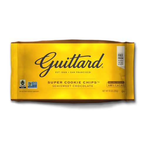 Guittard Super Cookie Chocolate Chips – Premium Schokoladendrops aus San Francisco, 283 g – Vielseitig für Backen, Desserts, heiße Schokolade&Schokoladenfondue – Intensives Aroma&erstklassige Zutaten von Guittard