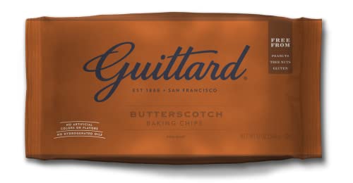 Guittard Butterscotch Baking Chips – Premium Backchips aus San Francisco, 340 g – Cremig & Aromatisch mit feiner Toffee-Note – Perfekt für Kekse, Kuchen, Desserts & heiße Schokolade von Guittard