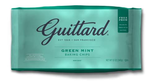 Guittard Green Mint Chocolate Chips – Premium Minzschokoladenstücke aus San Francisco, 340 g – Intensiv, Aromatisch & Vielseitig – Perfekt für Backen, Desserts & heiße Schokolade von Guittard