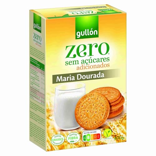 Gullón Kekse Maria Dorada Fiber, ZERO ohne Zucker, 400 Gramm von Gullon