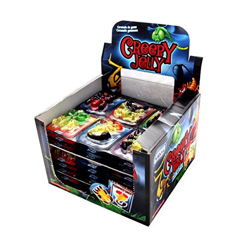 Gunz Vidal Creepy Jelly Fruit Gum Insects in Counter Display, 11 g, 11 x 6-Pieces von Gunz