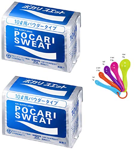 Otsuka Pharmazeutisches Pocari Schweißpulver für 10 l x 2 Packungen – inklusive Original-Messlöffel von Guong