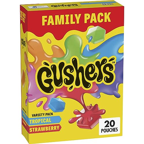 Gushers Erdbeerspritzer und tropische Aromen, 20 Stück von Gushers