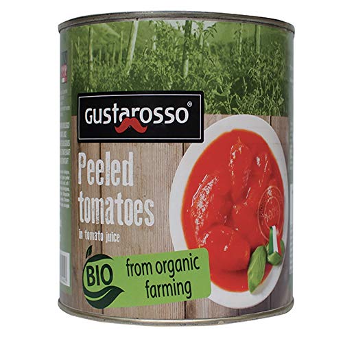Organische geschälte Tomate 400 gr. Gustarosso - Box 12 Stück von Gustarosso