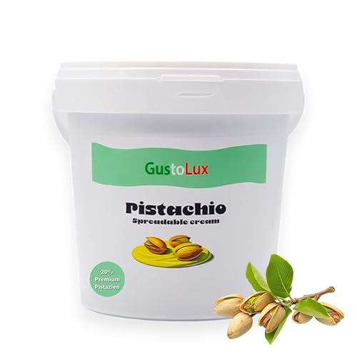 Pistaziencreme 1kg aus Sizilien für Dubai Schokolade Streichcreme Brotaufstrich 20% von GustoLux