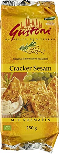 Cracker Sesam mit Rosmarin von Gustoni