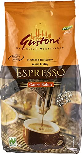 Gustoni Bio Espresso, ganze Bohne (1 x 1 kg) von Gustoni