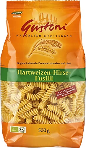 Gustoni Bio Hartweizen-Hirse-Fusilli, bronze (6 x 500 gr) von Gustoni