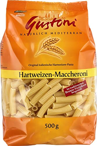 Gustoni Bio Hartweizen-Maccheroni, bronze (2 x 500 gr) von Gustoni