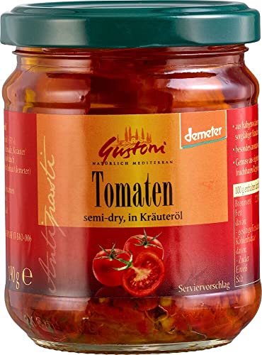 Tomaten, semi-dry, in Kräuteröl von Gustoni