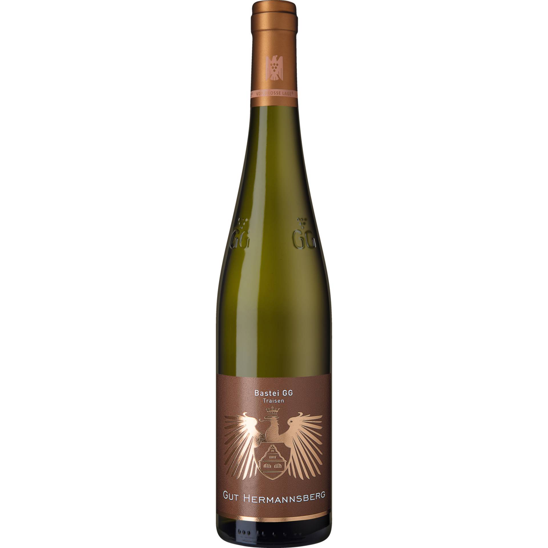 Bastei Traisen Riesling GG, Trocken, Nahe, Nahe, 2022, Weißwein von Gut Hermannsberg, D - 55585 Niederhausen