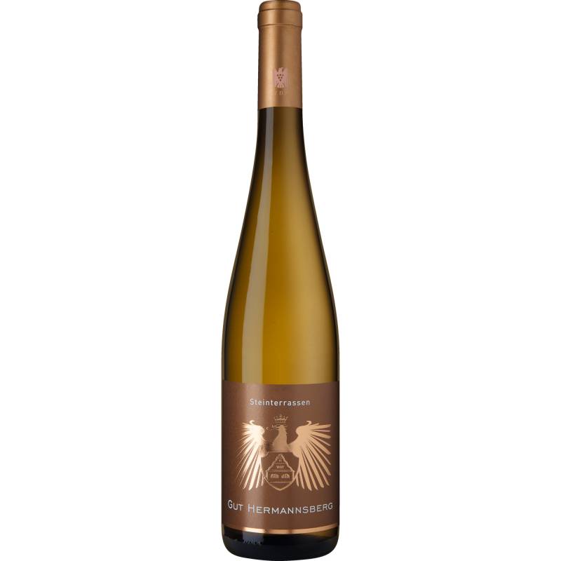 Steinterrassen Riesling, Trocken, Nahe, Nahe, 2022, Weißwein von Gut Hermannsberg, D - 55585 Niederhausen