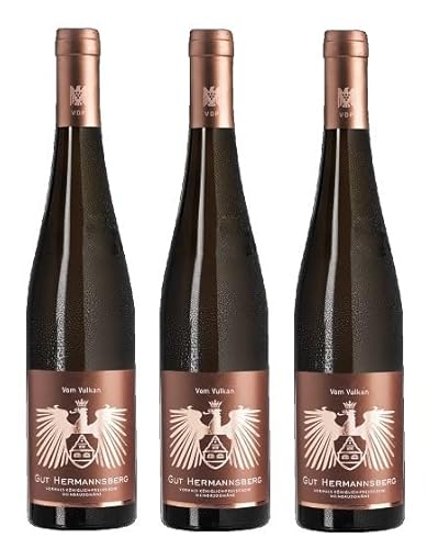 3x 0,75l - 2023er - Gut Hermannsberg - Vom Vulkan - Schlossböckelheimer Riesling - VDP.Ortswein - Qualitätswein Nahe - Deutschland - Weißwein trocken von Gut Hermannsberg