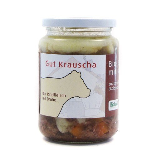 Gut Krauscha Rindfleisch mit Brühe (320 g) - Bio von Gut Krauscha