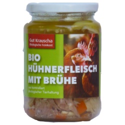 Hühnerfleisch mit Brühe von Gut Krauscha