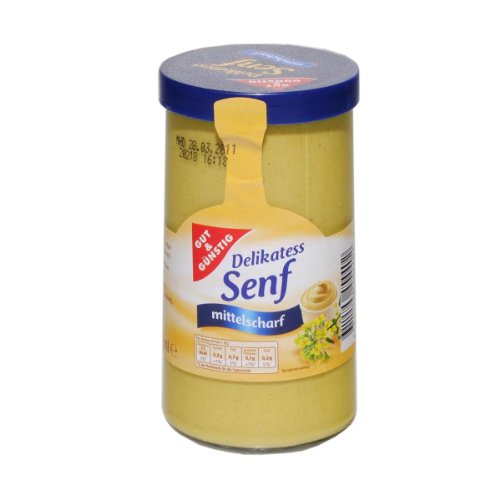 GUT & GÜNSTIG GUT & GÜNSTIG Delikatess Senf mittelscharf - 1 x 250 ml von Gut & Günstig