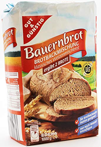 Gut & Günstig Bauernbrot Brotbackmischung, 10er Pack (10 x 1 kg) von Gut & Günstig