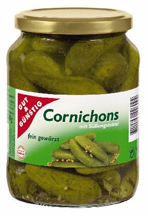 Gut & Günstig Cornichons würzig pikant 670g von Gut & Günstig