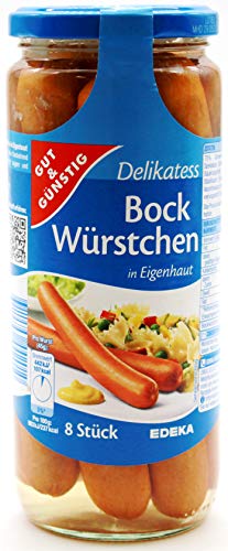 Gut & Günstig Delikatess Bock Würstchen, 12er Pack (12 x 360g) von Gut & Günstig