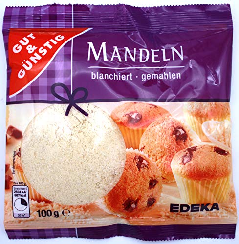 Gut & Günstig Mandeln gemahlen, 10er Pack (10 x100g) von Gut & Günstig