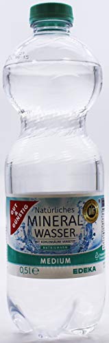 Gut & Günstig Natürliches Mineralwasser Medium, 18er Pack (18 x 0.5 l) EINWEG von Gut & Günstig