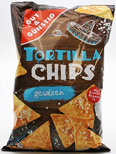 Gut & Günstig Tortilla Chips gesalzen, 10er Pack (10 x 300g) von Gut & Günstig