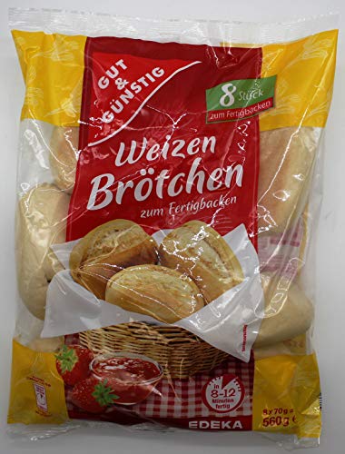 Gut & Günstig Weizenbrötchen, 12er Pack (12 x 560g) von Gut & Günstig