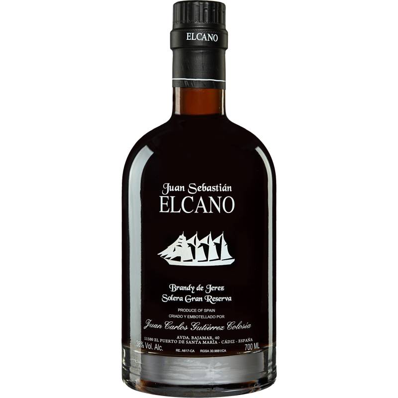 Brandy Gutiérrez-Colosía »Juan Sebastián Elcano« Solera Gran Reserva - 0,7 L. Gran Reserva  0.7L 38% Vol. Brandy aus Spanien von Gutiérrez Colosía