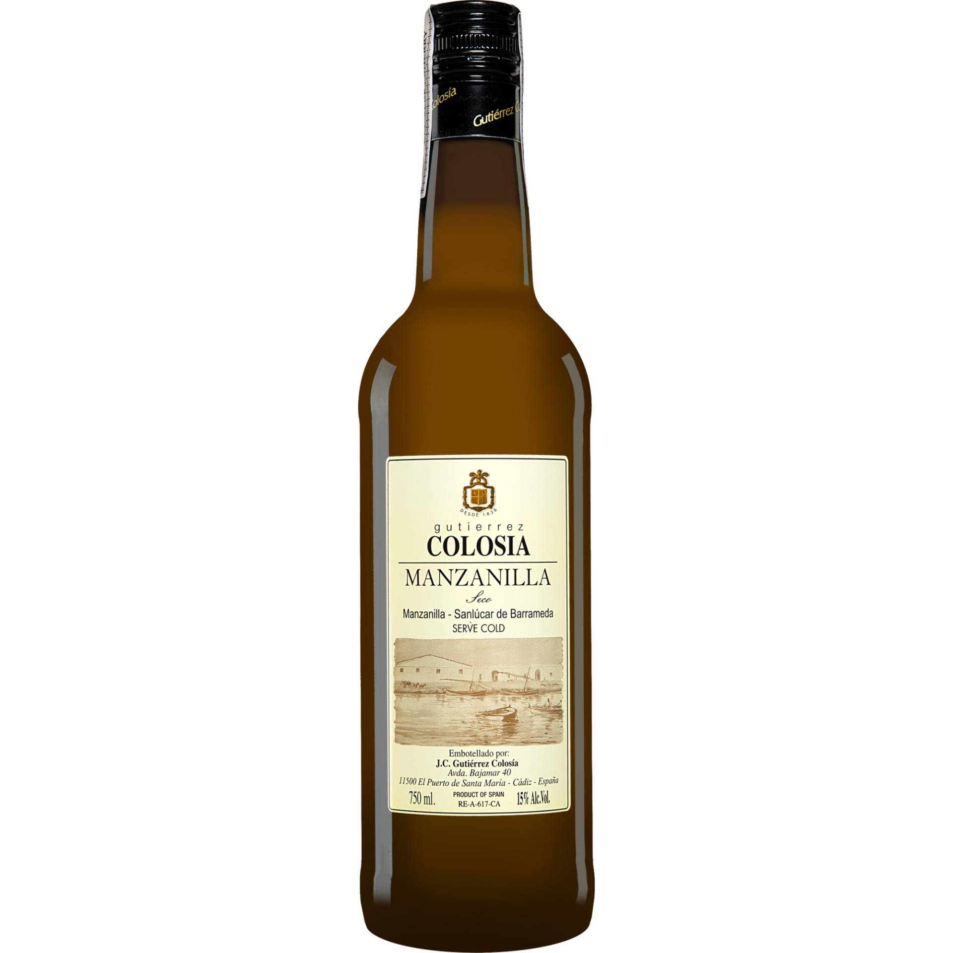 Gutiérrez-Colosía Manzanilla  0.75L 15% Vol. Trocken aus Spanien von Gutiérrez Colosía