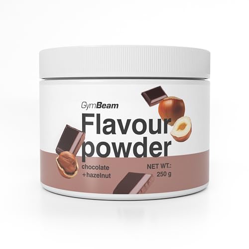 GymBeam Flavour-Pulver - leckere Geschmackspulver, hoher Ballaststoffanteil aus Zichorien, nur 10 Kalorien pro Portion, ideal zur Aromatisierung (250 g, Chocolate-Hazelnut) von GymBeam