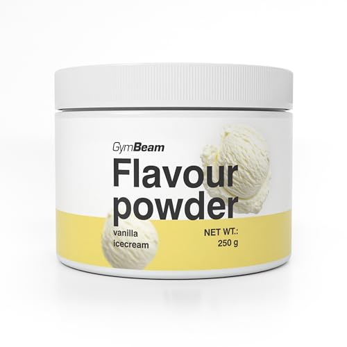 GymBeam Flavour-Pulver - leckere Geschmackspulver, hoher Ballaststoffanteil aus Zichorien, nur 10 Kalorien pro Portion, ideal zur Aromatisierung (250 g, Vanilla Ice Cream) von GymBeam