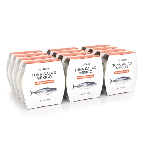 GymBeam Mexikanischer Thunfischsalat - Leckerer Thunfisch mit Kidneybohnen & Mais, proteinreiche Fischkonserve, gesunde Fette, geringer Zucker- und Fettanteil, perfekt für jede Mahlzeit, 175 g von GymBeam